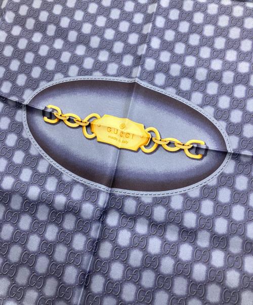 GUCCI（グッチ）GUCCI (グッチ) グラデーション金具柄大判シルクスカーフの古着・服飾アイテム