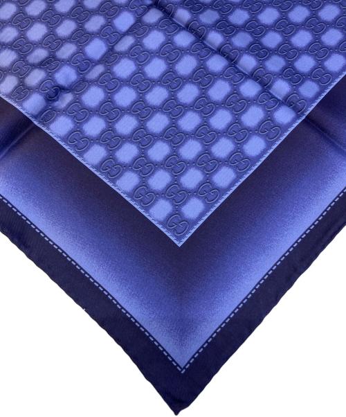 GUCCI（グッチ）GUCCI (グッチ) グラデーション金具柄大判シルクスカーフの古着・服飾アイテム