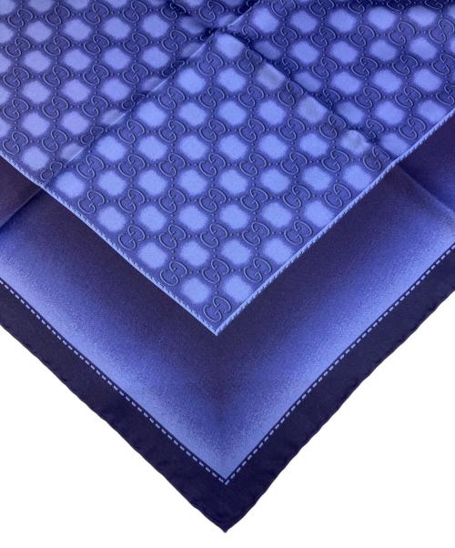 GUCCI（グッチ）GUCCI (グッチ) グラデーション金具柄大判シルクスカーフの古着・服飾アイテム