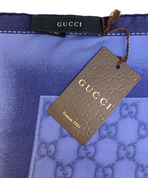 GUCCI（グッチ）GUCCI (グッチ) グラデーション金具柄大判シルクスカーフの古着・服飾アイテム