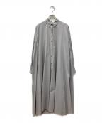 mizuiro-indミズイロインド）の古着「シャツワンピース」｜グレー
