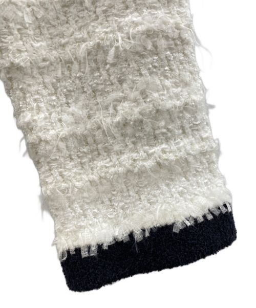 Curensology（カレンソロジー）Curensology (カレンソロジー)  Mole Tweed Cardigan（モールツイードニットカーディガン） アイボリー サイズ:Ｆの古着・服飾アイテム