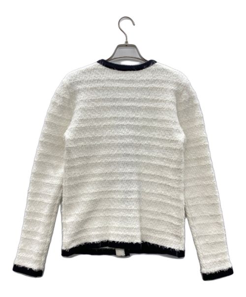 Curensology（カレンソロジー）Curensology (カレンソロジー)  Mole Tweed Cardigan（モールツイードニットカーディガン） アイボリー サイズ:Ｆの古着・服飾アイテム