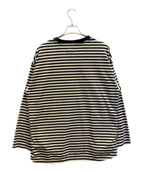 THE NORTHFACE PURPLELABEL（ザ・ノースフェイス パープルレーベル）THE NORTHFACE PURPLELABEL (ザ・ノースフェイス パープルレーベル) COOLMAX St Jersey Big L/S Tee ネイビー サイズ:Мの古着・服飾アイテム