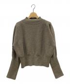 PHOTOCOPIEUフォトコピュー）の古着「MARGOT クロップドニット」｜ブラウン