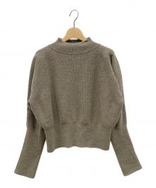 PHOTOCOPIEU（フォトコピュー）の古着「MARGOT クロップドニット」｜ブラウン