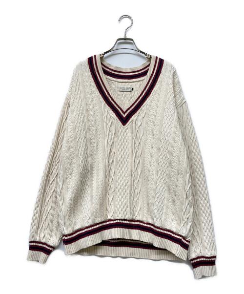 ILL ONE EIGHTY（イルワンエイティ）ILL ONE EIGHTY (イルワンエイティ) TILDEN KNIT アイボリー サイズ:Sの古着・服飾アイテム