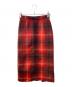 N°21（ヌメロヴェントゥーロ）の古着「バックスリットチェックスカート」｜レッド