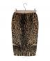 N°21 (ヌメロヴェントゥーロ) レオパードシャギースリットスカート ベージュ サイズ:38：5000円