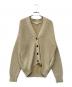 DEMYLEE（デミリー）の古着「コットンリブニットカーディガン」｜ベージュ