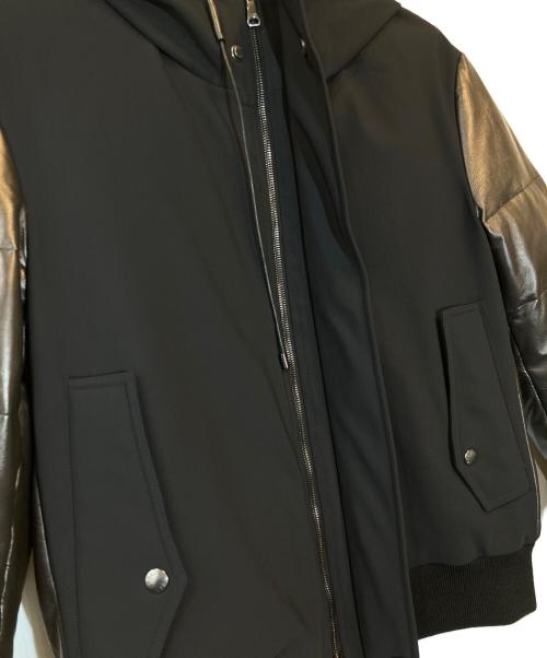 EMMETI（エンメティ）EMMETI (エンメティ) フーデットダウンブルゾン ブラック サイズ:48の古着・服飾アイテム