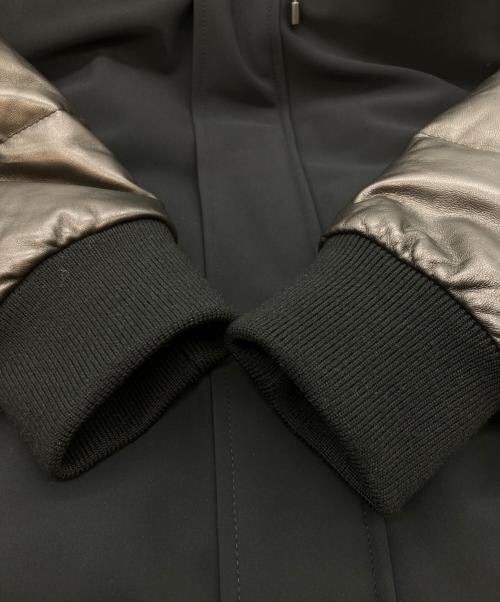 EMMETI（エンメティ）EMMETI (エンメティ) フーデットダウンブルゾン ブラック サイズ:48の古着・服飾アイテム