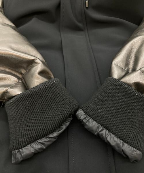 EMMETI（エンメティ）EMMETI (エンメティ) フーデットダウンブルゾン ブラック サイズ:48の古着・服飾アイテム