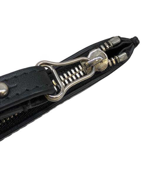 BALENCIAGA（バレンシアガ）BALENCIAGA (バレンシアガ) クラッチバッグ ブラック×レッドの古着・服飾アイテム