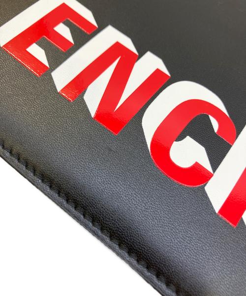 BALENCIAGA（バレンシアガ）BALENCIAGA (バレンシアガ) クラッチバッグ ブラック×レッドの古着・服飾アイテム