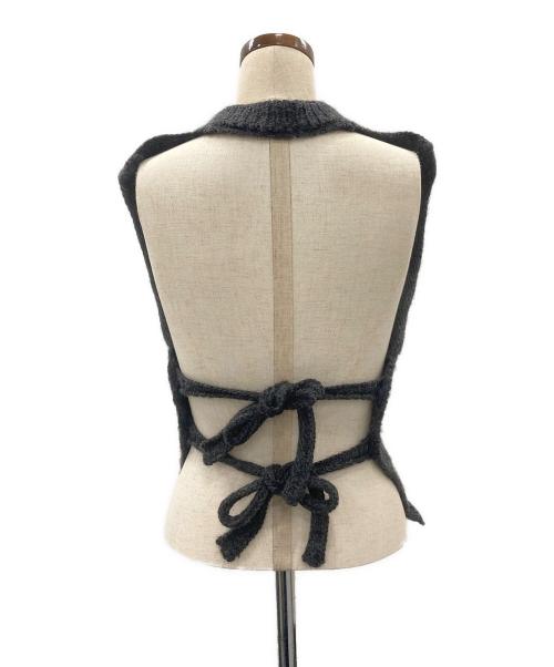 PERVERZE（パーバーズ）PERVERZE (パーバーズ) ウールニットベスト ブラック サイズ:ＳＩＺＥ　ＦＲＥＥの古着・服飾アイテム