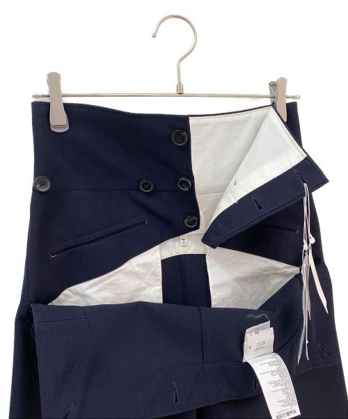 MM1 Maison Margiela（メゾンマルジェラ）MM1 Maison Margiela (メゾンマルジェラ) ウールワイドパンツ ブラック サイズ:38 未使用品の古着・服飾アイテム