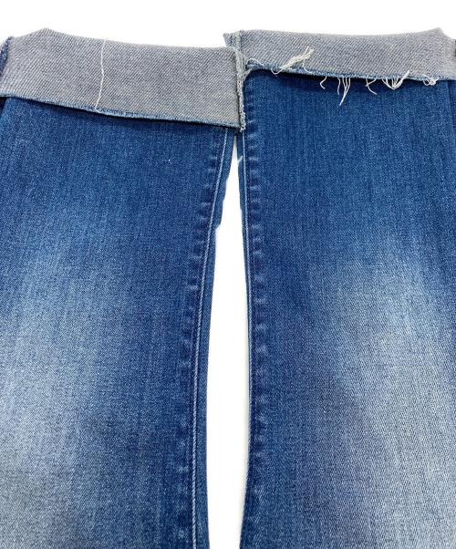 mother（マザー）mother (マザー) INSIDER CROP STEP FRAY ブルー サイズ:W26の古着・服飾アイテム