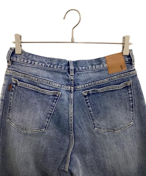 5 1/2（ファイブアンドハーフ）5 1/2 (ファイブアンドハーフ) LOOSE-STRAIGHT DENIM ブルー サイズ:40 未使用品の古着・服飾アイテム