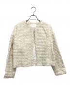 BALLSEYボールジィ）の古着「ナイロンコットンツイードジャケット＋スカート」｜アイボリー