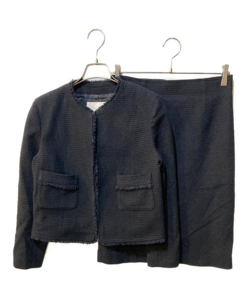 BALLSEY（ボールジィ）BALLSEY (ボールジィ) ワッフルツイードセットアップ ネイビー サイズ:38の古着・服飾アイテム