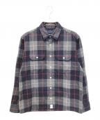 DESCENDANTディセンダント）の古着「チェックネルシャツ」｜ネイビー