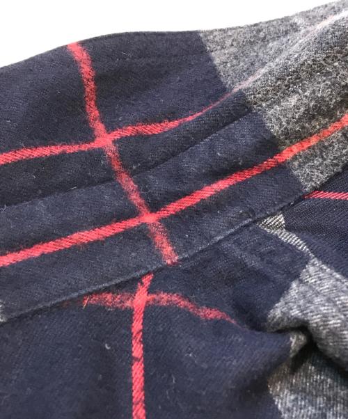 DESCENDANT（ディセンダント）DESCENDANT (ディセンダント) チェックネルシャツ ネイビー サイズ:3の古着・服飾アイテム