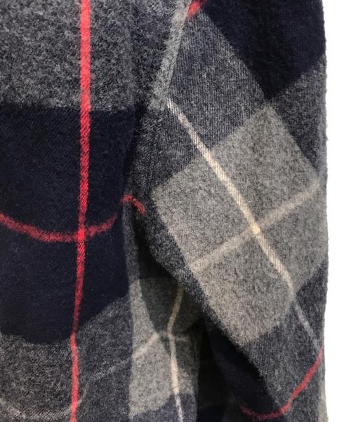 DESCENDANT（ディセンダント）DESCENDANT (ディセンダント) チェックネルシャツ ネイビー サイズ:3の古着・服飾アイテム