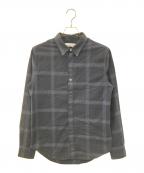 OUTERKNOWNアウターノーン）の古着「チェックシャツ」｜ネイビー