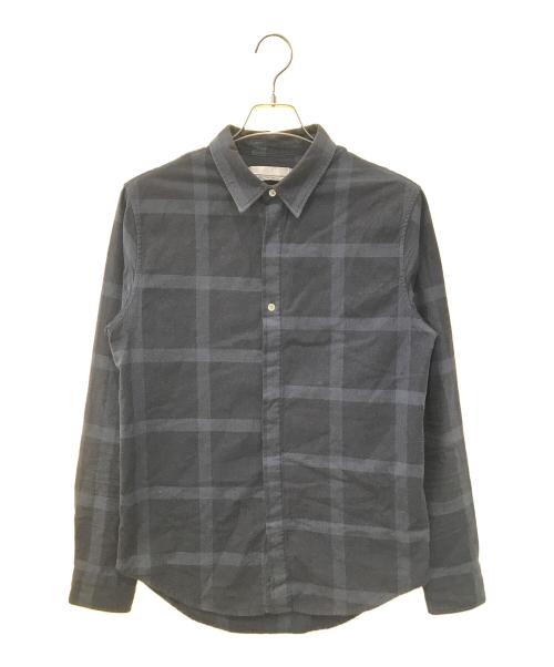 OUTERKNOWN（アウターノーン）OUTERKNOWN (アウターノーン) チェックシャツ ネイビー サイズ:Mの古着・服飾アイテム