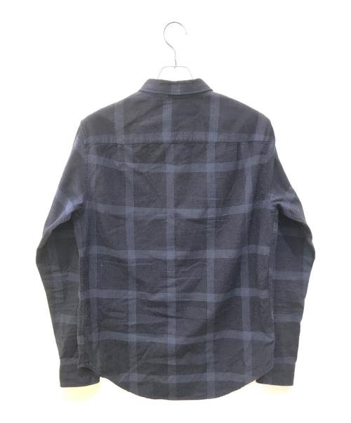 OUTERKNOWN（アウターノーン）OUTERKNOWN (アウターノーン) チェックシャツ ネイビー サイズ:Mの古着・服飾アイテム