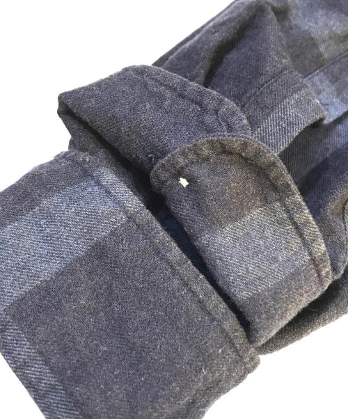 OUTERKNOWN（アウターノーン）OUTERKNOWN (アウターノーン) チェックシャツ ネイビー サイズ:Mの古着・服飾アイテム
