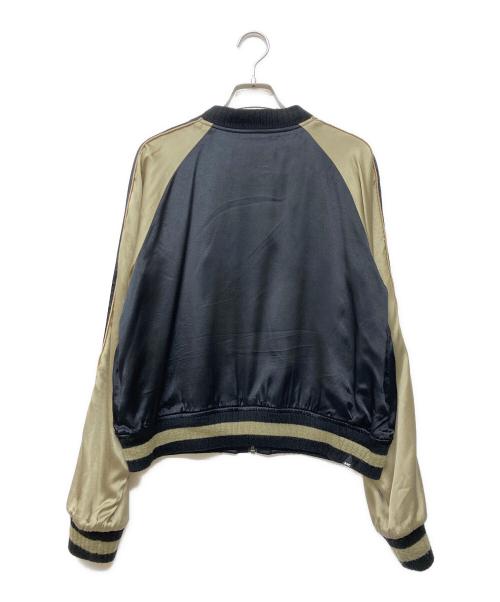 Denham（デンハム）Denham (デンハム) サテンスカジャン ブラック×ゴールド サイズ:38の古着・服飾アイテム