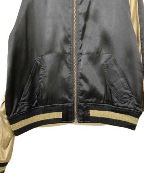 Denham（デンハム）Denham (デンハム) サテンスカジャン ブラック×ゴールド サイズ:38の古着・服飾アイテム