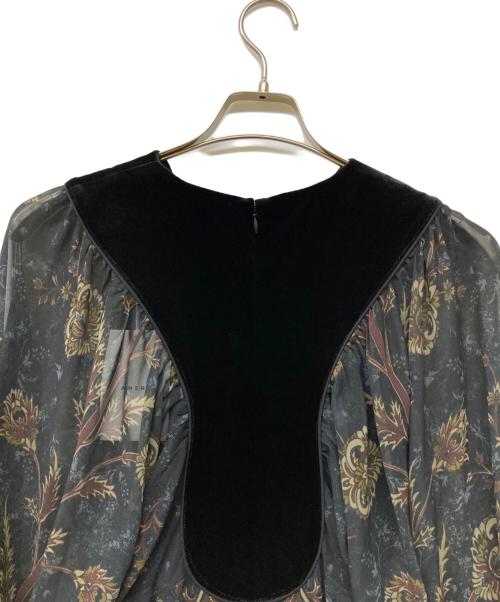 Ameri（アメリ）AMERI (アメリ) VELOUR DOCKING SCARF DRESS ブラック サイズ:Ｍ 未使用品の古着・服飾アイテム