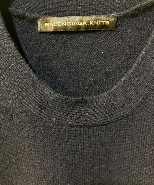 BALENCIAGA（バレンシアガ）BALENCIAGA (バレンシアガ) ニットワンピース ネイビー サイズ:34の古着・服飾アイテム