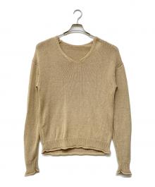 Gypsohila（ジプソフィア）の古着「Lightly Knit Tops」｜ベージュ