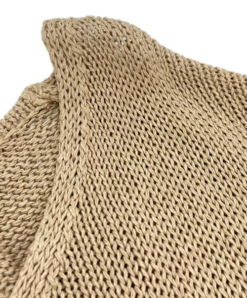 Gypsohila（ジプソフィア）Gypsohila (ジプソフィア) Lightly Knit Tops ベージュ サイズ:Fの古着・服飾アイテム