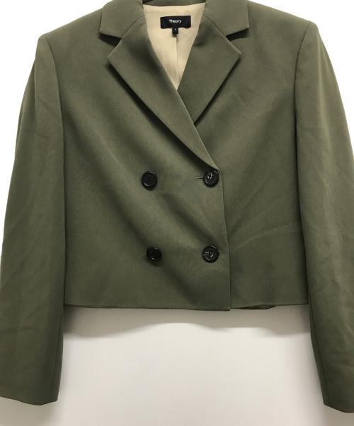 theory（セオリー）theory (セオリー) セットアップスーツ グリーン サイズ:2の古着・服飾アイテム