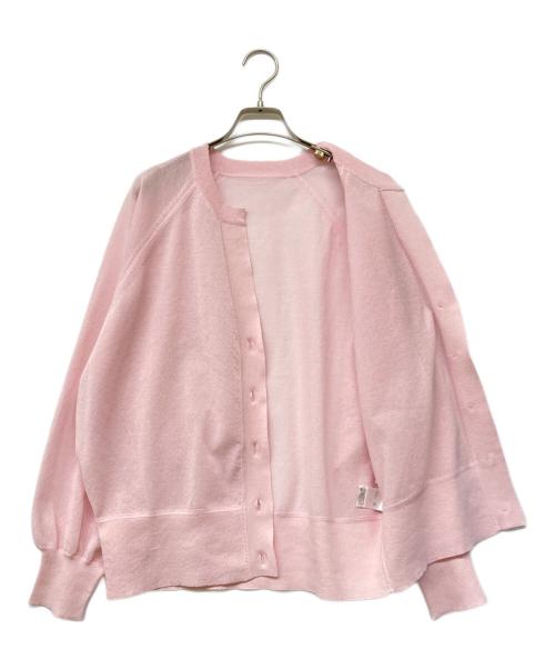 LOUNIE（ルーニー）LOUNIE (ルーニー) シアーカーディガン ピンク サイズ:Fの古着・服飾アイテム