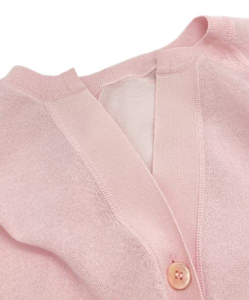 LOUNIE（ルーニー）LOUNIE (ルーニー) シアーカーディガン ピンク サイズ:Fの古着・服飾アイテム