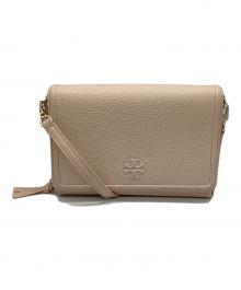 TORY BURCH（トリーバーチ）の古着「THEA FLAT WALLET CROSSBODY」｜ピンク