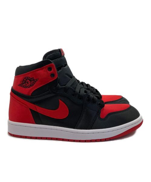 NIKE（ナイキ）NIKE (ナイキ) WMNS AIR JORDAN 1 RETRO HIGH OG SATIN BRED ブラック×レッド サイズ:28cm 未使用品の古着・服飾アイテム