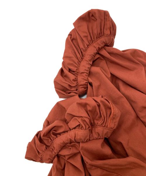 Lallia Mu（ラリア ムー）Lallia Mu (ラリア ムー) ボリュームティアードドレス ブラウン サイズ:38の古着・服飾アイテム