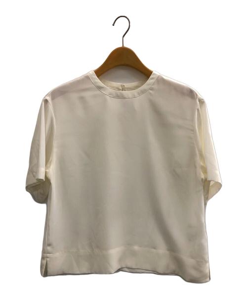 qualite（カリテ）qualite (カリテ) ストレッチデシンTブラウス アイボリー サイズ:Fの古着・服飾アイテム