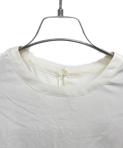 qualite（カリテ）qualite (カリテ) ストレッチデシンTブラウス アイボリー サイズ:Fの古着・服飾アイテム