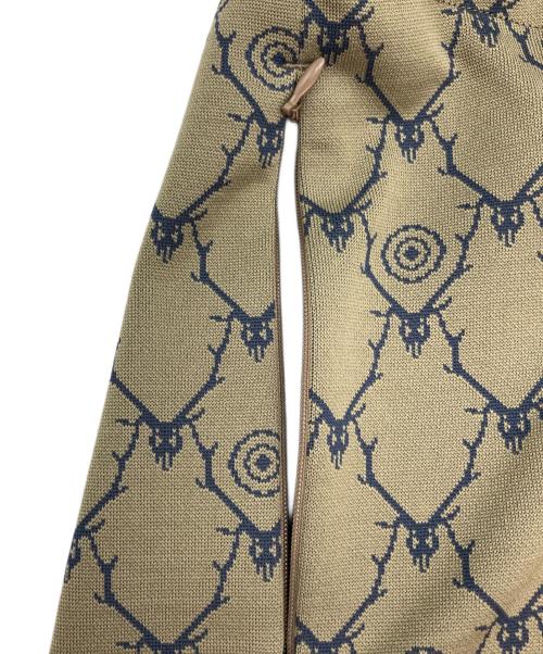 South2 West8（サウスツー ウエストエイト）South2 West8 (サウスツー ウエストエイト) String V Neck Shirt - Poly Jq. / Skull&Target カーキ サイズ:Mの古着・服飾アイテム