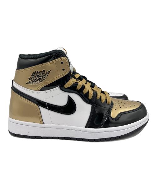 NIKE（ナイキ）NIKE (ナイキ) AIR JORDAN 1 RETRO HIGH GOLD TOP 3 ホワイト×ゴールド サイズ:25の古着・服飾アイテム