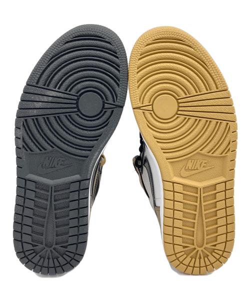NIKE（ナイキ）NIKE (ナイキ) AIR JORDAN 1 RETRO HIGH GOLD TOP 3 ホワイト×ゴールド サイズ:25の古着・服飾アイテム