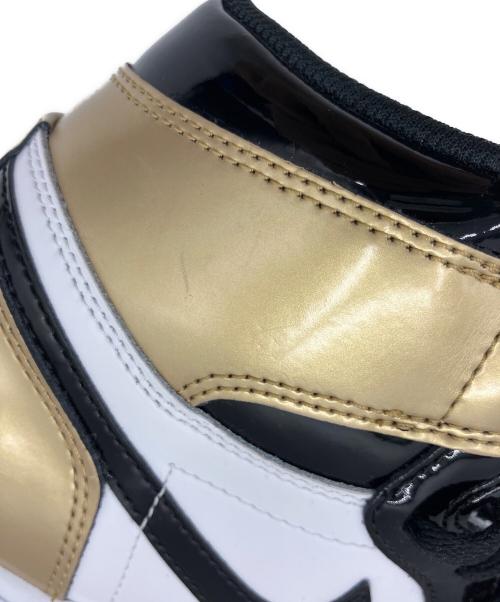 NIKE（ナイキ）NIKE (ナイキ) AIR JORDAN 1 RETRO HIGH GOLD TOP 3 ホワイト×ゴールド サイズ:25の古着・服飾アイテム